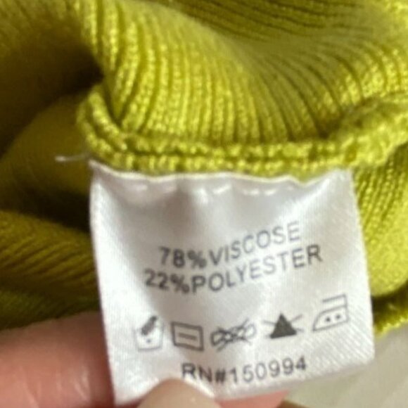 Belldini Moss Green Ribbed Sweater with Flare Sleeves Size XL Romantic Boho Y2K - Picture 4 of 11